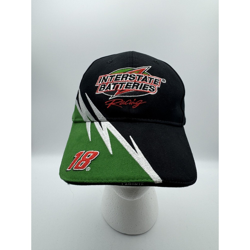 Vintage Interstate Batteries Racing Hat Cap Strap‎ Back NASCAR Mens 90s